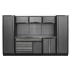 Superline PRO Storage System with Stainless Steel Worktop 3.24m