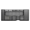 Superline PRO Storage System with Stainless Steel Worktop 4.92m