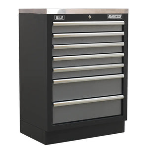 Superline PRO Storage System with Stainless Worktop 2.04m APMSSTACK07SS 5