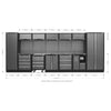 Superline PRO Storage System with Stainless Worktop 4.92m APMSSTACK01SS 14