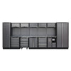 Superline PRO Storage System with Stainless Worktop 4.92m - APMSSTACK01SS