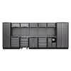 Superline PRO Storage System with Stainless Worktop 4.92m - APMSSTACK01SS