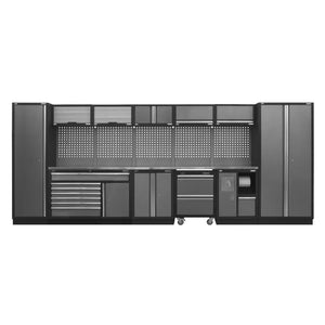 Superline PRO Storage System with Stainless Worktop 4.92m APMSSTACK15SS 1new