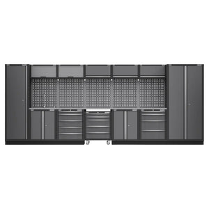 Superline PRO Storage System with Stainless Worktop 4.92m - APMSSTACK17SS