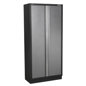 Superline PRO Storage System with Pressed Wood Worktop 4.92m APMSSTACK17W 5