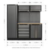 Superline PRO Storage System with Wood Worktop 1.96m APMSSTACK02W 10