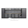Superline PRO Storage System with Wood Worktop 4.92m APMSSTACK01W 5