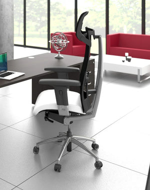Switch 1 Person Crescent Desk And Desk High Pedestal  Open Leg 12