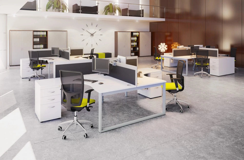 Switch 2 Person Bench Desk  Closed Leg 17