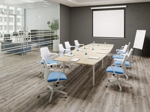 Switch Single Piece Square Meeting Table  A Leg 3