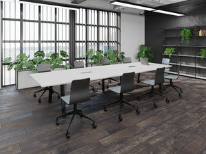 Switch Single Piece Square Meeting Table  A Leg 8