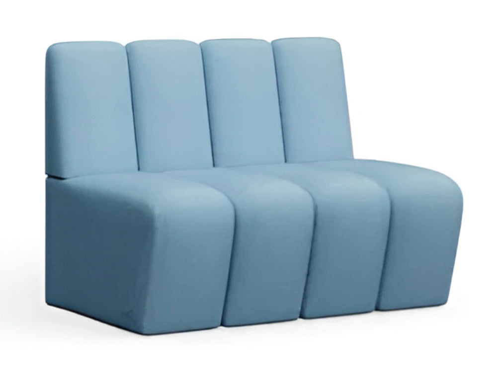 Terry Low Back Modular Banquet Seating in Blue