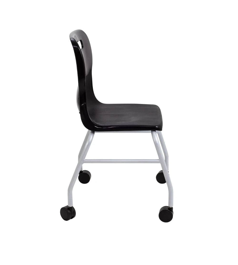 Titan Move 4 Leg Chair with Castors T301-BK 4