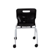Titan Move 4 Leg Chair with Castors T301-BK 6