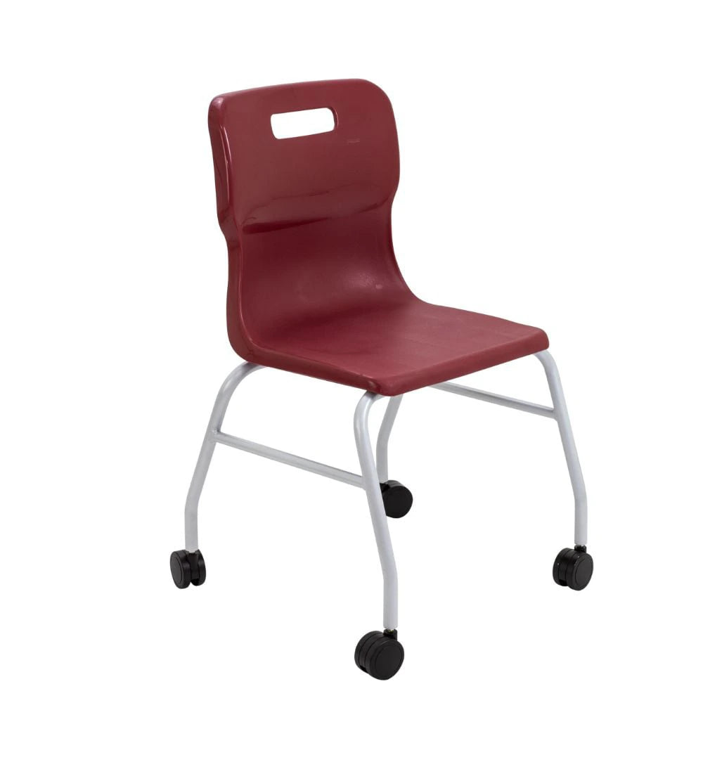 Titan Move 4 Leg Chair with Castors T301-BU 1