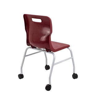 Titan Move 4 Leg Chair with Castors T301-BU 5