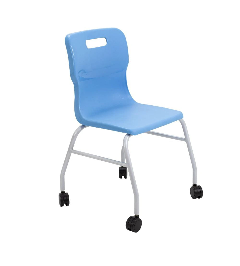 Titan Move 4 Leg Chair with Castors T301-CB 1