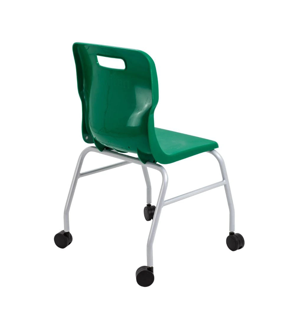 Titan Move 4 Leg Chair with Castors T301-GN 5
