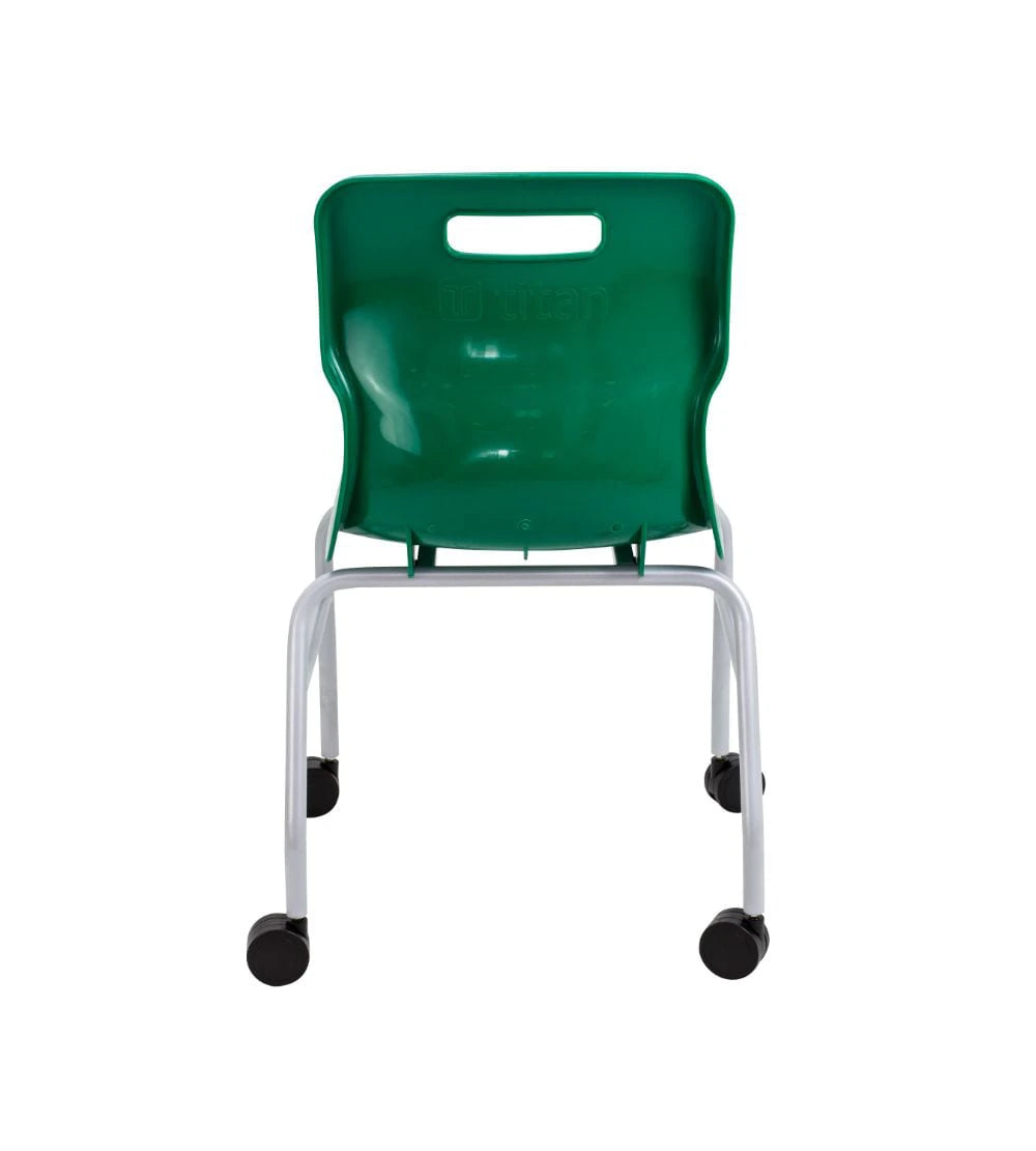 Titan Move 4 Leg Chair with Castors T301-GN 6