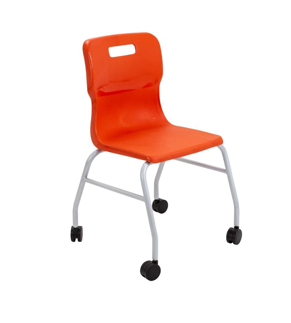 Titan Move 4 Leg Chair with Castors T301-O 1