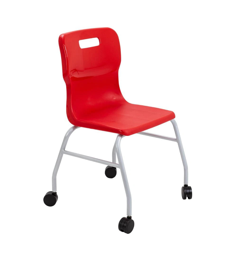 Titan Move 4 Leg Chair with Castors T301-R 1