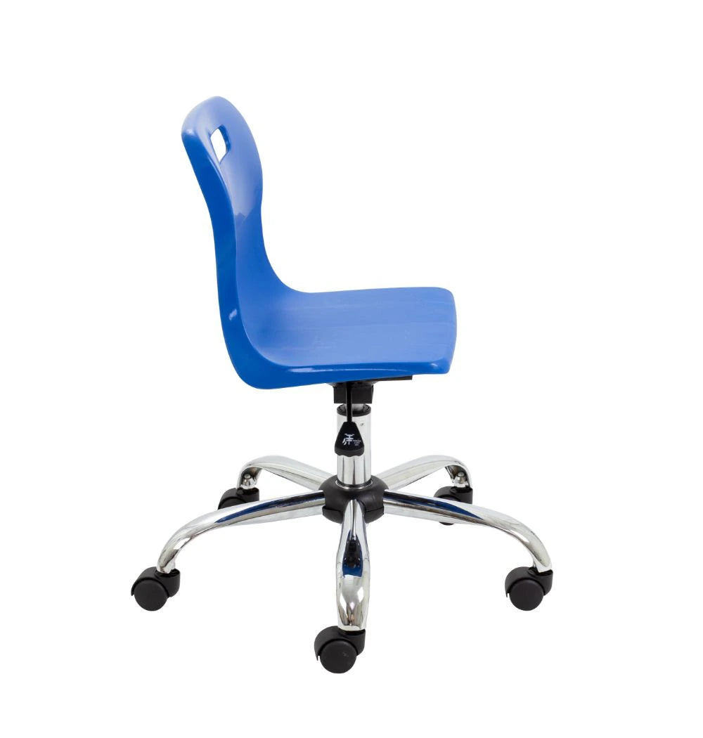 Titan Swivel Junior Chair with Chrome Base and Castors T30-B 4