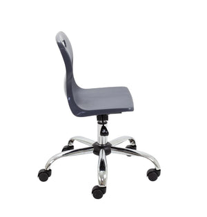 Titan Swivel Junior Chair with Chrome Base and Castors T30-C 4