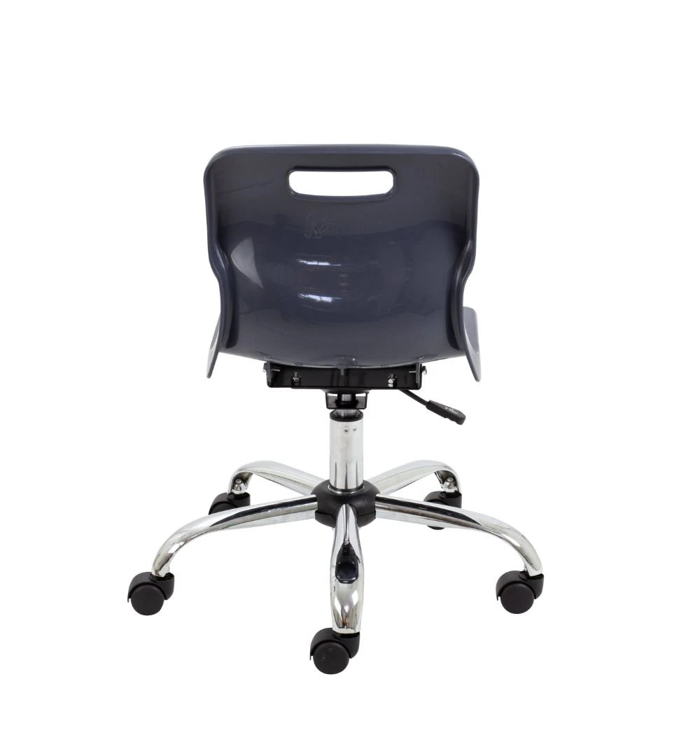 Titan Swivel Junior Chair with Chrome Base and Castors T30-C 6