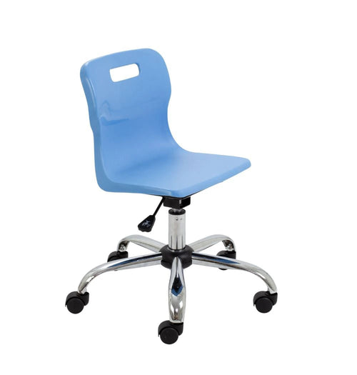 Titan Swivel Junior Chair with Chrome Base and Castors T30-B 1