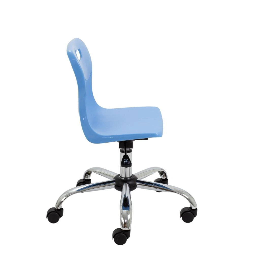 Titan Swivel Junior Chair with Chrome Base and Castors T30-CB 4