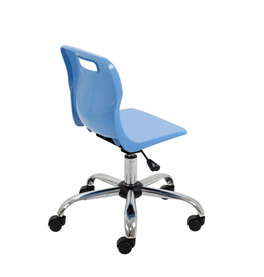 Titan Swivel Junior Chair with Chrome Base and Castors T30-CB 5