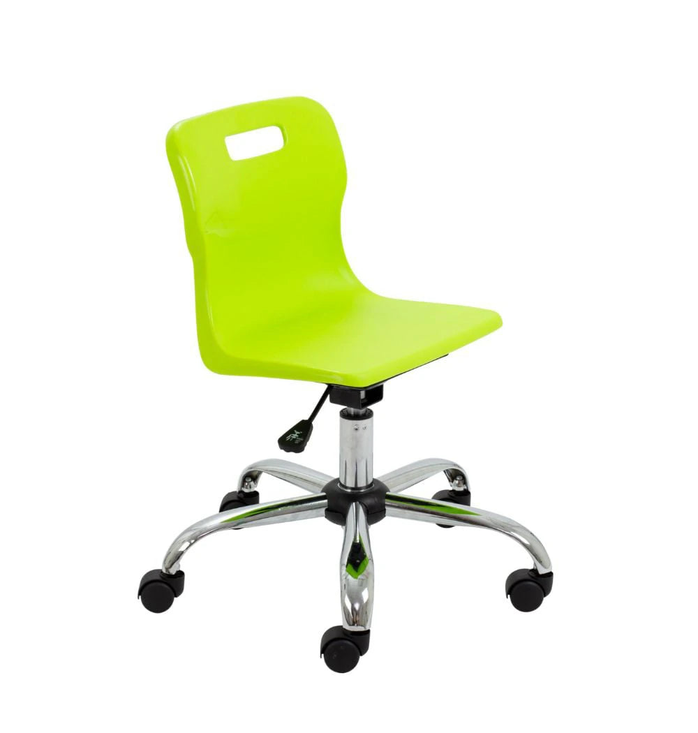 Titan Swivel Junior Chair with Chrome Base and Castors T30-L 1