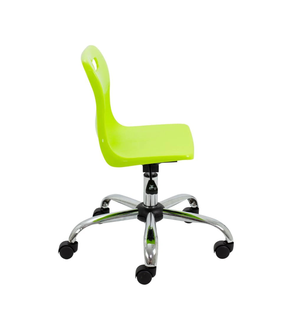 Titan Swivel Junior Chair with Chrome Base and Castors T30-L 4