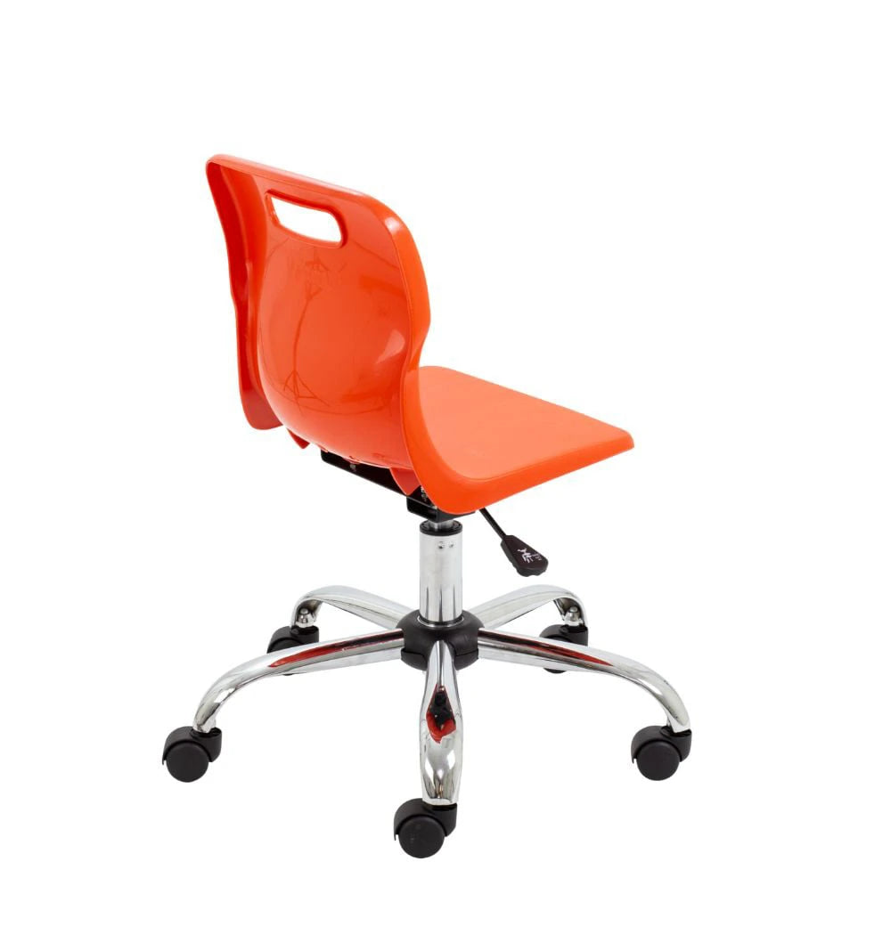 Titan Swivel Junior Chair with Chrome Base and Castors T30-O 5
