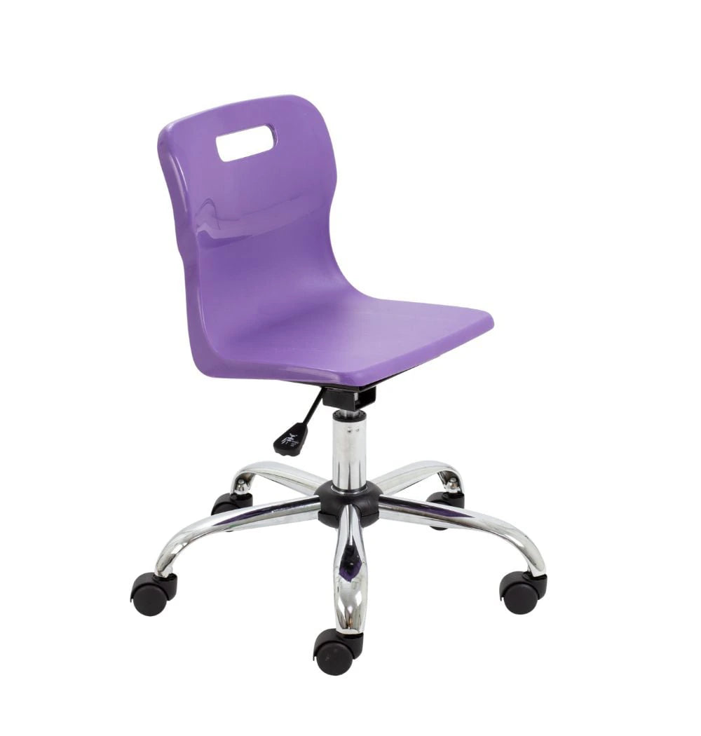 Titan Swivel Junior Chair with Chrome Base and Castors T30-P 1
