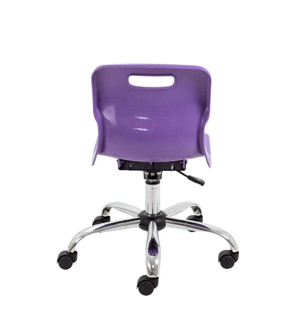 Titan Swivel Junior Chair with Chrome Base and Castors T30-P 6