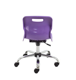 Titan Swivel Junior Chair with Chrome Base and Castors T30-P 6