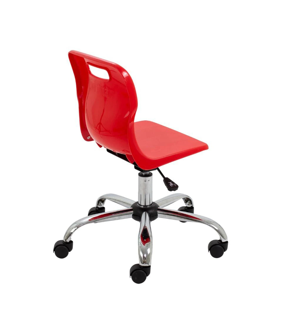 Titan Swivel Junior Chair with Chrome Base and Castors T30-R 5