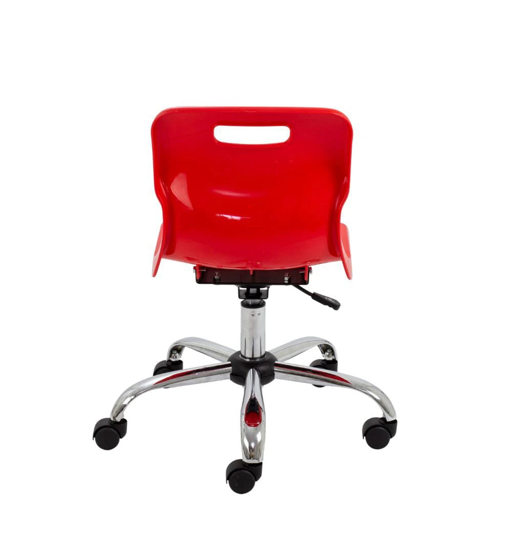 Titan Swivel Junior Chair with Chrome Base and Castors T30-R 6
