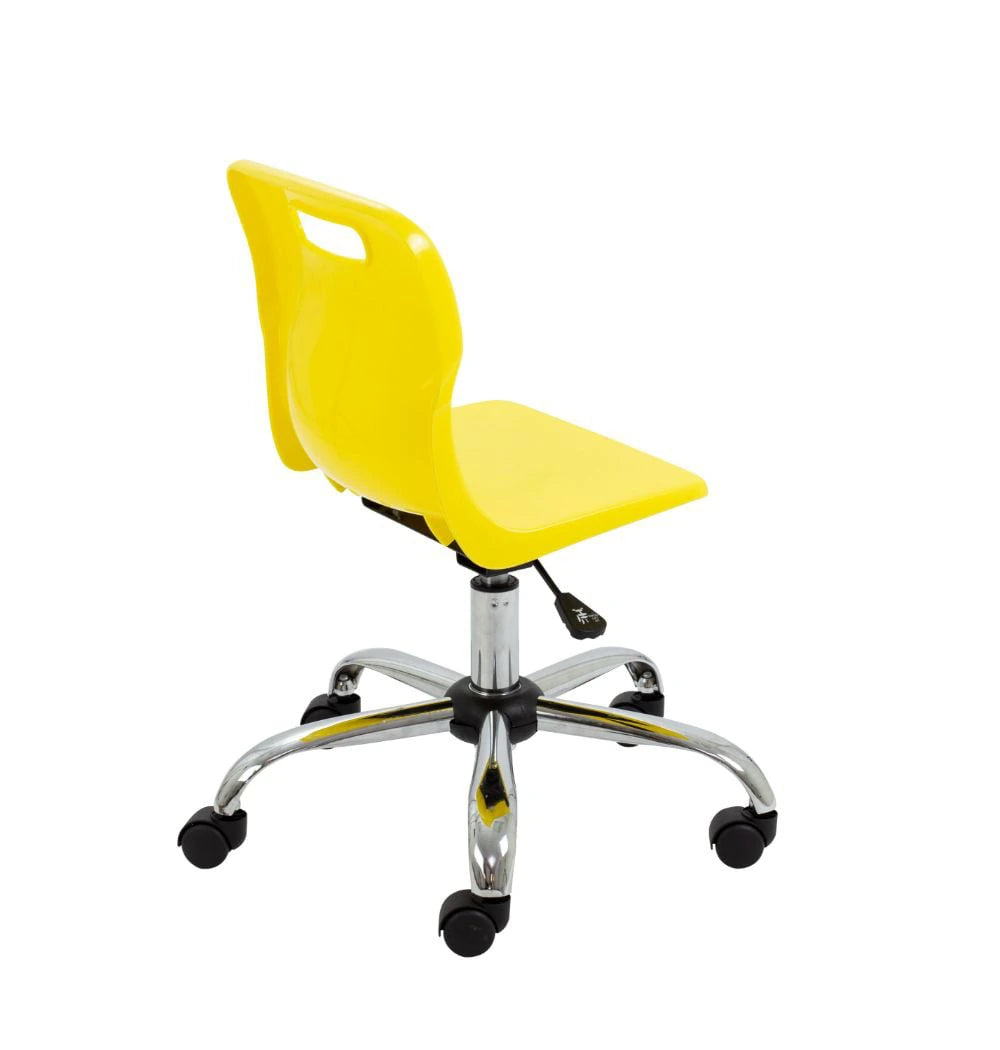 Titan Swivel Junior Chair with Chrome Base and Castors T30-Y 5