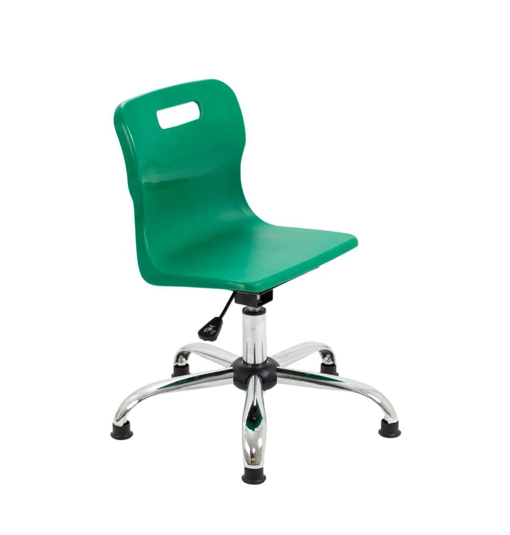 Titan Swivel Junior Chair with Chrome Base and Glides T30-GNG 1