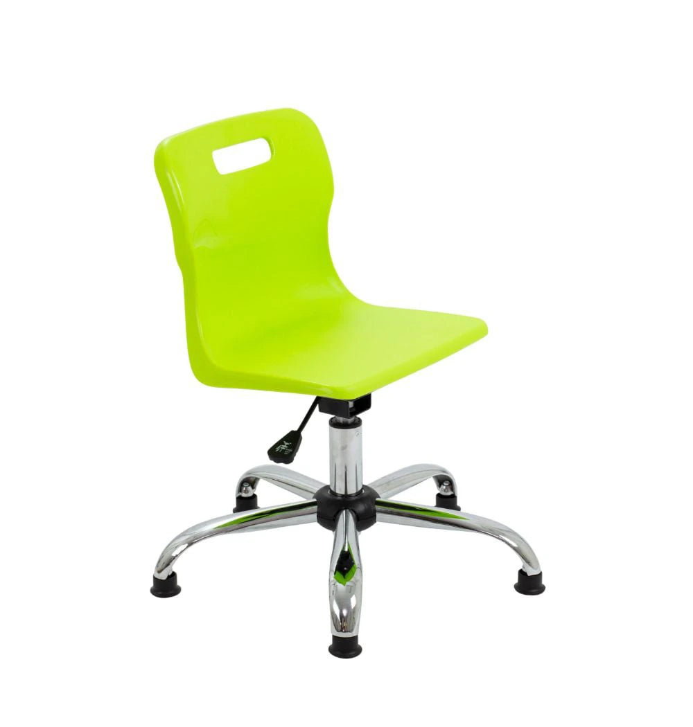 Titan Swivel Junior Chair with Chrome Base and Glides T30-LG 1