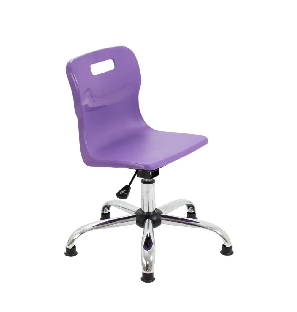 Titan Swivel Junior Chair with Chrome Base and Glides T30-PG 1