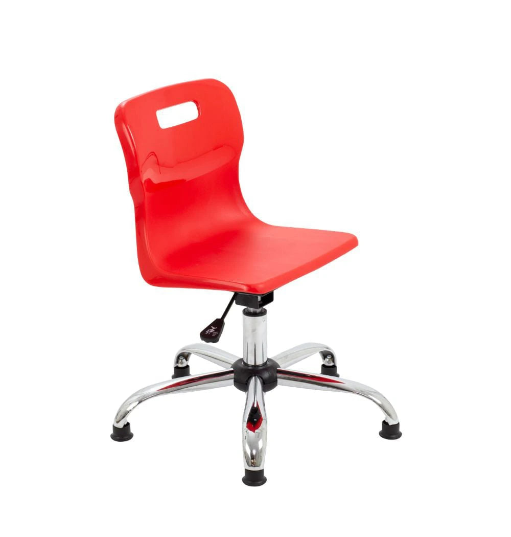 Titan Swivel Junior Chair with Chrome Base and Glides T30-RG 1