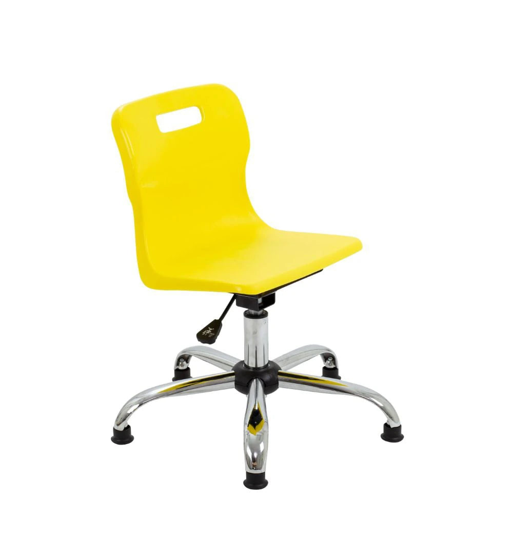 Titan Swivel Junior Chair with Chrome Base and Glides T30-YG 1