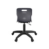 Titan Swivel Junior Chair with Plastic Base and Castors T30-C-BK 6