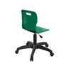 Titan Swivel Junior Chair with Plastic Base and Castors T30-GN-BK 5