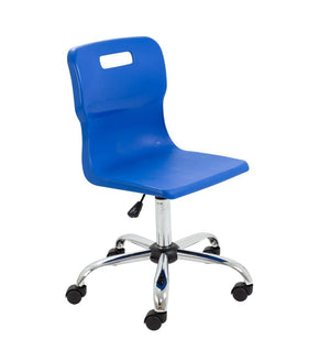 Titan Swivel Senior Chair with Chrome Base and Castors T35-B 1