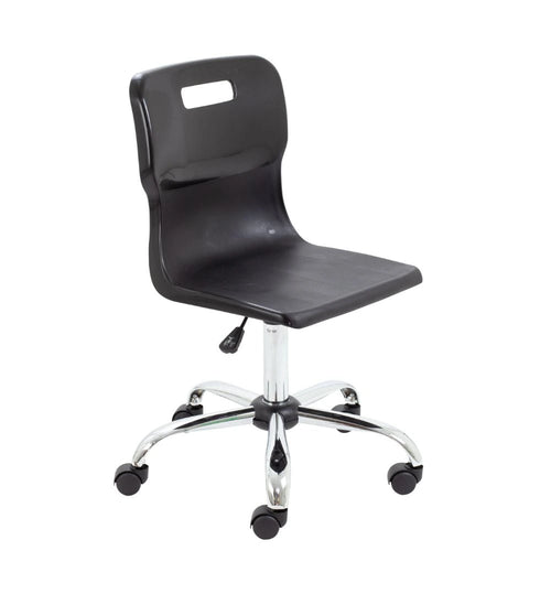 Titan Swivel Senior Chair with Chrome Base and Castors T35-B 1