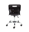 Titan Swivel Senior Chair with Chrome Base and Castors T35-BK 6